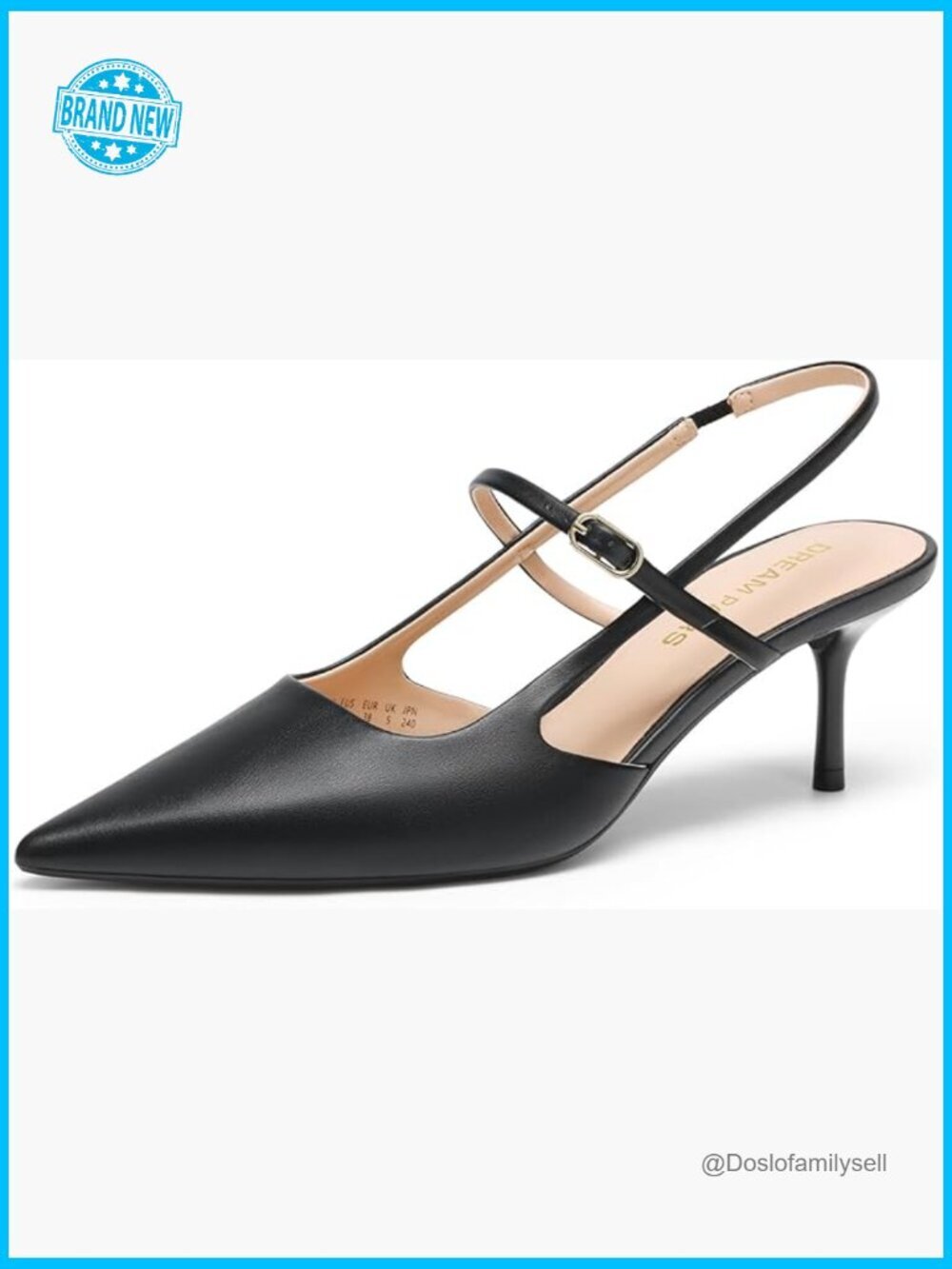 Slingback Pointed Toe Kitten Heels Dress Party Comfortable Pumps